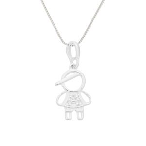 Colar Filho com Zircônia em Prata 925